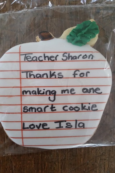 Thank You Letter to Teacher Sharon at Friends Embassy Preschool